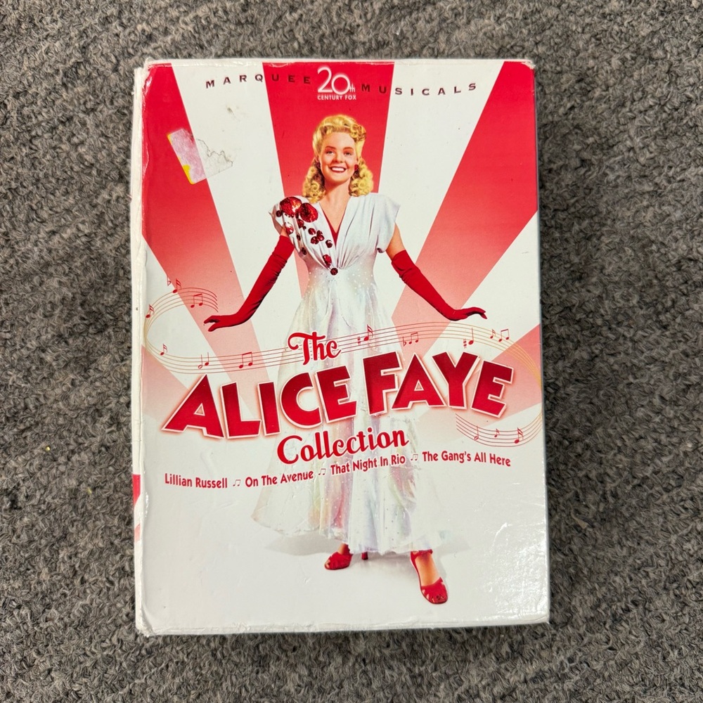 The Alice Faye Collection DVD Box Set 20th Century Fox Marquee Musicals 4-Disc